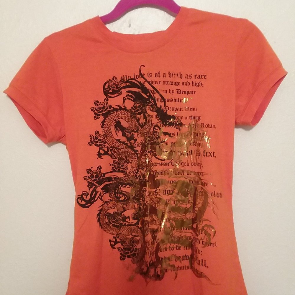 Womens orange tee